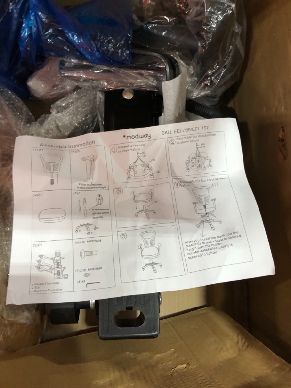 Photo 1 of Modway EEI-757 Articulate Ergonomic Mesh Office Chair in Blue