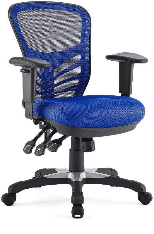 Photo 1 of Modway EEI-757 Articulate Ergonomic Mesh Office Chair in Blue