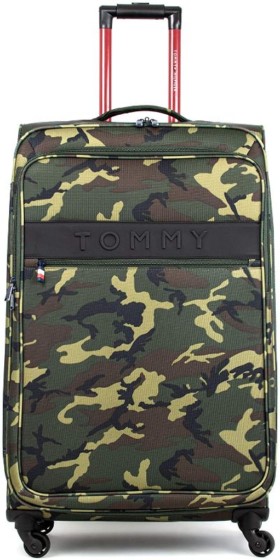 Photo 1 of Tommy Hilfiger Network XL Softside Expandable Spinner Luggage,OLIVE CAMO, 28 Inch
//DIRTY