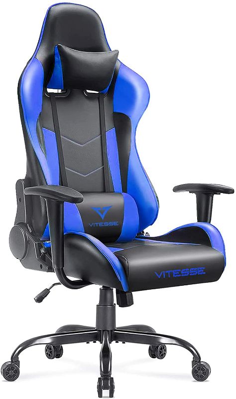 Photo 1 of Ergonomic Gaming Gamer Chair for Adults, 400 lbs PC Computer Chair, Racing Gaming Office Chair, Silla Gamer Height Adjustable Swivel Chair with Lumbar Support and Headrest