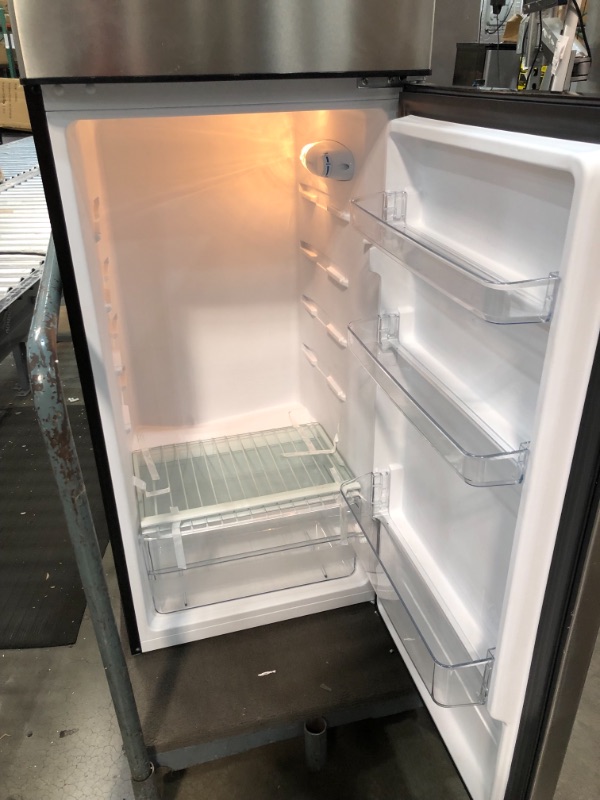 Photo 3 of 7.1 cu. ft. Top Freezer Refrigerator in Stainless Steel Look
