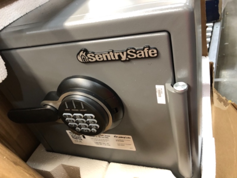 Photo 3 of Sentry Fire-Safe Electronic Lock Business Safes, Grey
MISSING MANUEL// NO KEYS// LOCKED 