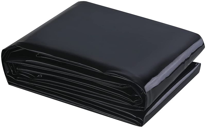 Photo 1 of 10' x 13' Pond Liner, 20 Mil Pond Skins Pond Liner Black HDPE Pond Liner for Waterfall, Fish Koi Ponds, Garden Fountain
