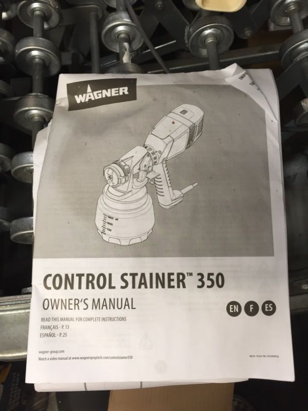 Photo 2 of Control Stainer 350 HVLP Handheld Sprayer
AS IS USED, SLIGHTLY DIRTY, PLEASE SEE PHOTOS 