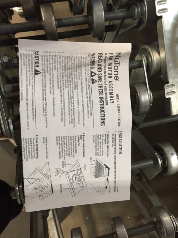 Photo 3 of 50 CFM Replacement Motor/Wheel
AS IS USED