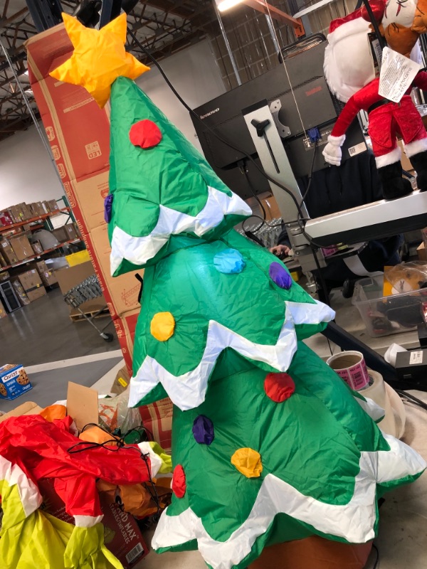 Photo 3 of *One power source only*
4.5 Ft. Airblown-Grinch and Max Value Pack-Dr. Seuss Christmas plus Christmas tree Inflatable
