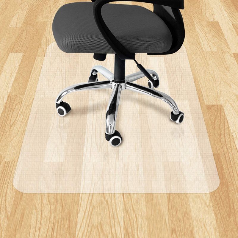 Photo 1 of VPCOK Chair Mat – 90x120cm (3’x4?) Office Chair Mat, Office Floor Protector Mat, Non-Slip Protector Mat for under Office Chair, Hard Floor, Home, High Impact Strength
