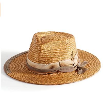 Photo 1 of Straw Hats for Men Women Panama Hat Classic Rancher Beach Sun Hat Wide Brim Lining Distressed/Burned Handmade
NATURAL CAMEL