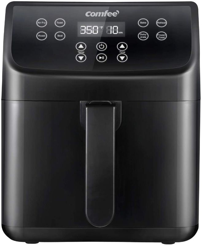 Photo 1 of 5.8Qt Digital Air Fryer, Toaster Oven & Oilless Cooker, 1700W with 8 Preset Functions, LED Touchscreen, Shake Reminder, Non-Stick Detachable Basket, BPA & PFOA Free (110 Recipes)
