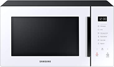 Photo 1 of (detaching side; closed door is not flush with sides) 
Samsung MG11T5018CW Counter Top Grill Microwave, 1.1 Cu. Ft, White