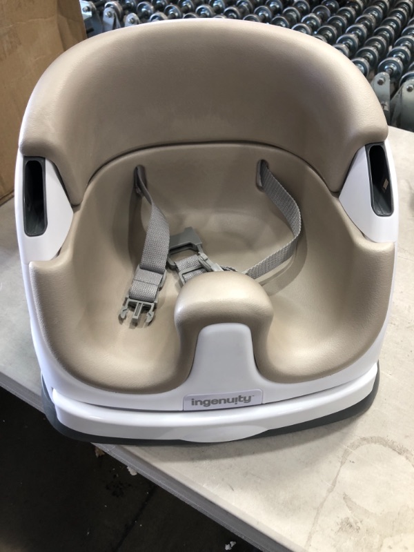 Photo 1 of 
Ingenuity Baby Base 2-in-1 Booster Feeding and Floor Seat with Self-Storing Tray - Cashmere
