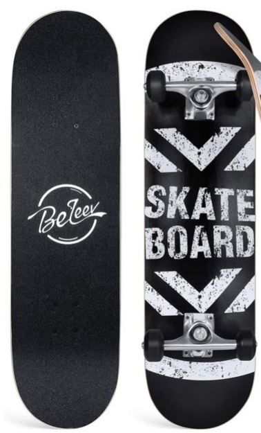 Photo 1 of (SCRATCH DAMAGES) 
Beleev Skateboards for Beginners, 31"x8" Complete Skateboard for Kids Teens Adults, 7 Layer Canadian Skateboard
