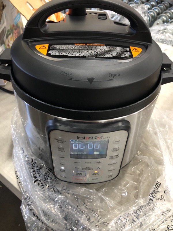 Photo 2 of (DENTED) 
Instant Pot DUO Plus 3 Qt 9-in-1 Multi- Use Programmable Pressure Cooker, Slow Cooker, Rice Cooker, Yogurt Maker, Egg Cooker, Sauté, Steamer, Warmer, and Sterilizer