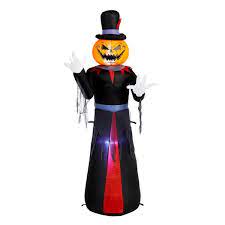 Photo 1 of 5 ft. Pumpkin Head Reaper Airblown Halloween Inflatable