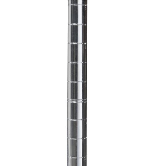 Photo 1 of Akro-Mils AWP63UPRIGHT 63-Inch NSF Approved Industrial Grade Chrome Wire Shelf System Upright Leg