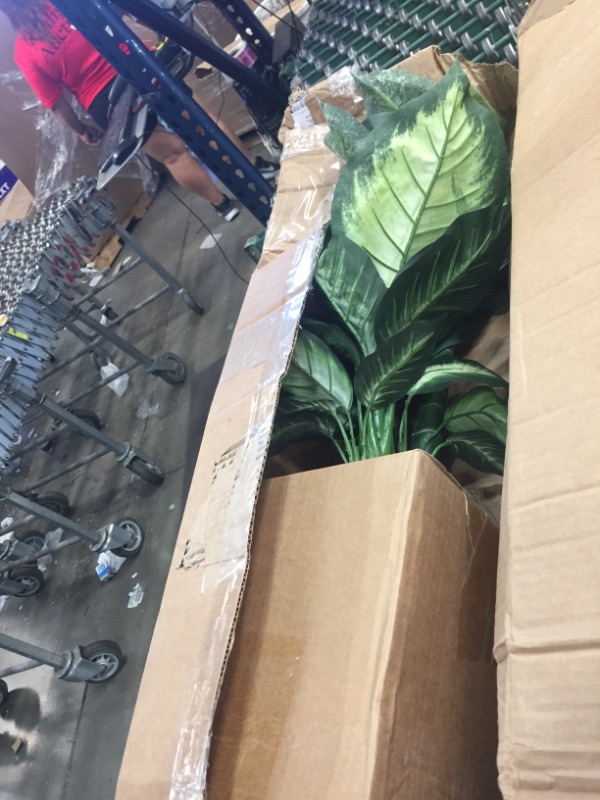 Photo 2 of Nearly Natural 45"H Plastic Golden Dieffenbachia With Planter