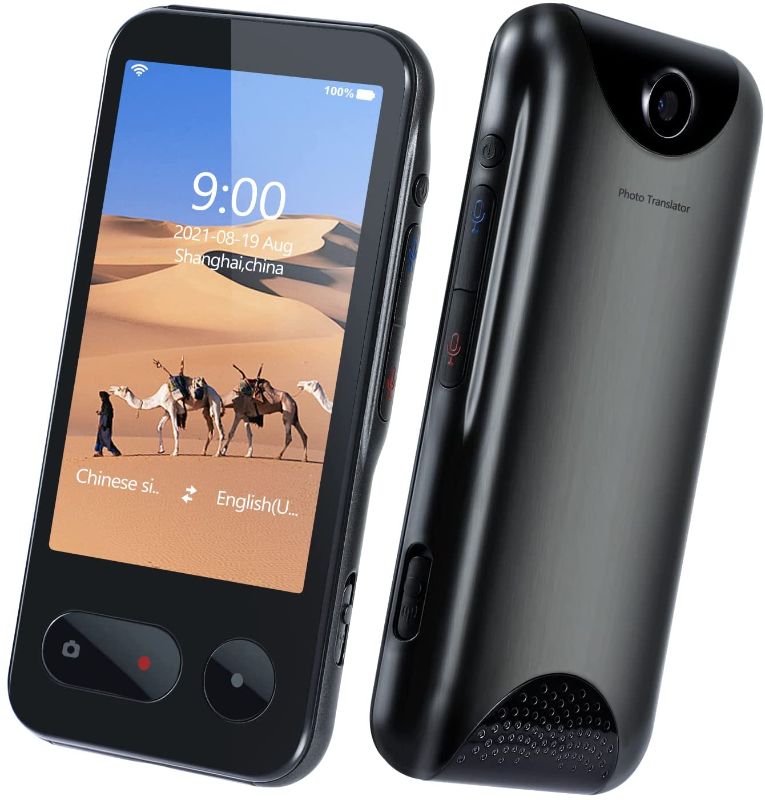 Photo 1 of Language Translator Device,138 Languages Two Way Online Real-Time Translation,Support Offline Hotspot WiFi Connection, Voice & Text & Photo Smart Translations for Learning Travelling Business
