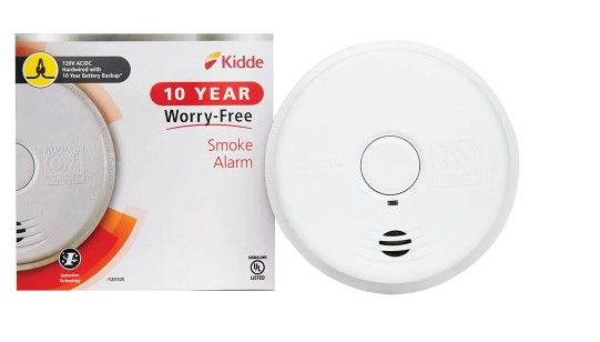 Photo 1 of 10 Year Worry-Free Smoke Detector, Hardwired with 10 Year Battery Backup, Smoke Alarm
