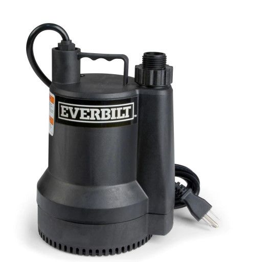 Photo 1 of 1/6 HP Plastic Submersible Utility Pump
