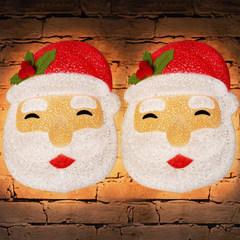 Photo 1 of **2 PACKS**
Seniny Christmas Porch Light Cover 2PCS, Santa Light Covers Outdoor Christmas Decorations, Santa Lampshade for Corridor Wall Lamp Xmas Holiday Decorations, Cute Christmas Light Covers for Door Porch
