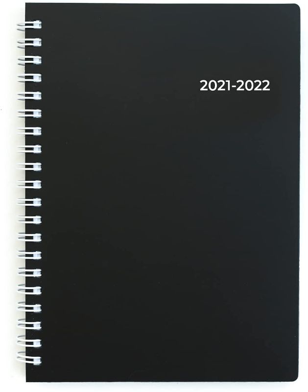 Photo 1 of **PACK OF 2** WallDeca 2021-2022 Academic Planner - Annual Weekly & Monthly Planner, July 2021 - Aug 2022, 8.5" x 11" Full Paper Size, Flexible Cover, Notes Pages, Twin-Wire Binding (USA 8.5x11")
