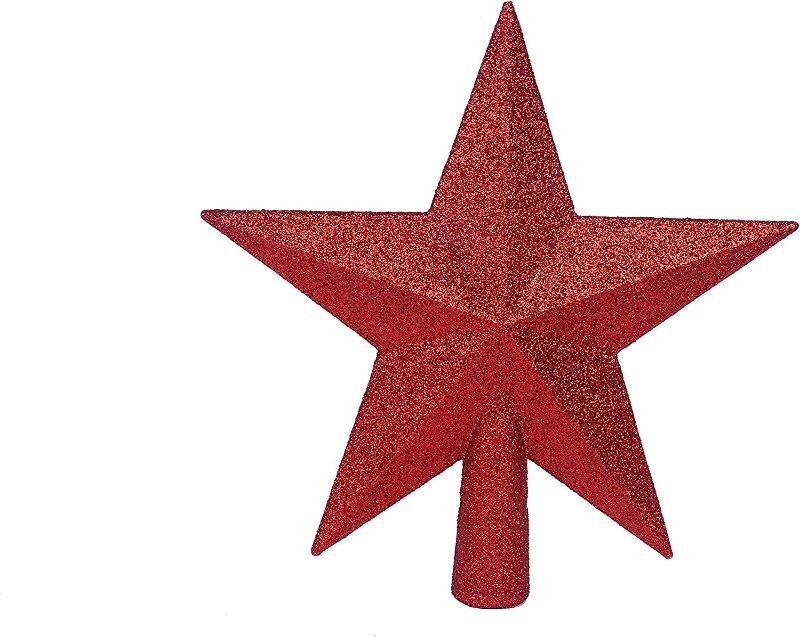 Photo 1 of **set of 3**
YYCRAFT Glitter Star Tree Topper for Christmas Decoration-10 Inch,Red
