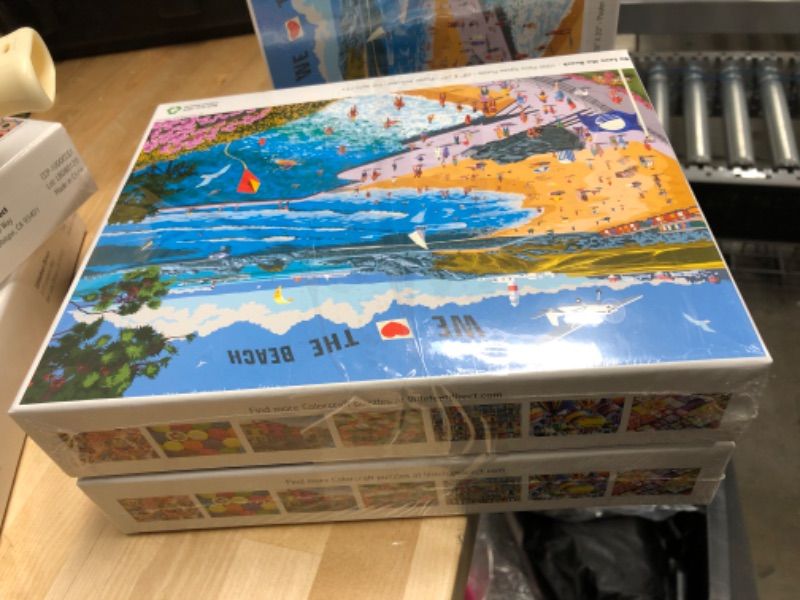 Photo 2 of 2 PACK, Colorcraft Puzzles - We Love The Beach - 1000 Piece Jigsaw Puzzle - Themed Collections - Premium Puzzles for Adults - Bonus Poster Included - 27" x 19" (70 cm x 50 cm)