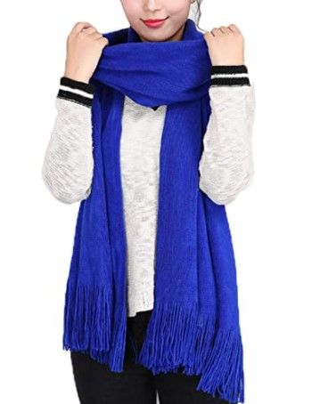 Photo 1 of SET OF 4
Wander Agio Women's Warm Long Scarves Winter Scarfs Pure Color Scarf Tassel
