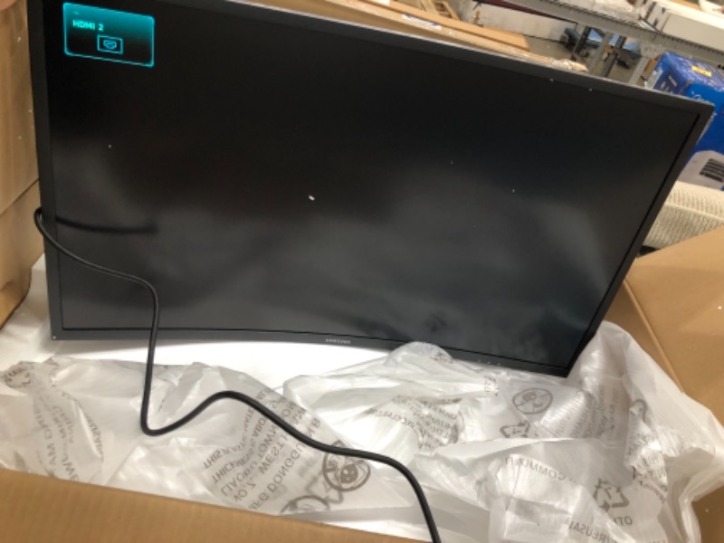 Photo 2 of SAMSUNG C32HG70 Dark Blue Black 31.5" 1ms HDMI Widescreen LED Backlight 144Hz Curved LED Monitor w/ FreeSync 2 350cd/m2 (Typical), 600 cd/m2 (Peak Brightness) 3000:1(Typ), 2400:1(Min)