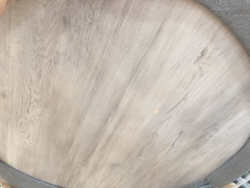 Photo 2 of 48" round table top only// chipped 