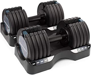 Photo 1 of ProForm 50 lb. Select-a-Weight Dumbbell Pair, Black