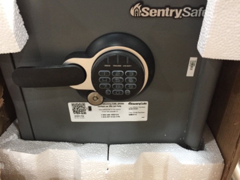 Photo 1 of ***DAMAGED*** Sentry Fire-Safe Electronic Lock Business Safes, Grey