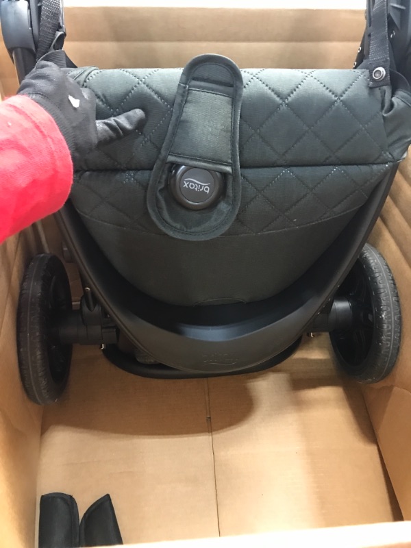 Photo 3 of Britax B-Free Stroller, Midnight - All Terrain Tires, Adjustable Handlebar, One Hand Fold, Large UV50 Canopy