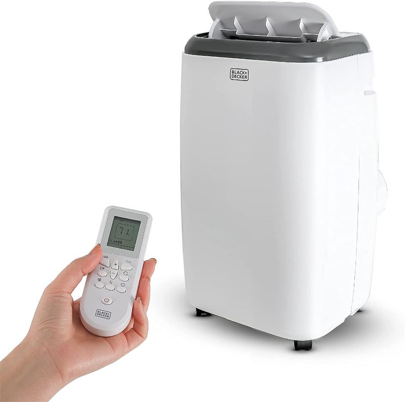 Photo 1 of BLACK+DECKER BPP06WTB Portable Air Conditioner with Remote Control, 10,000 BTU, Cools Up to 250 Square Feet, White **TESTED AND FUNCTIONS**