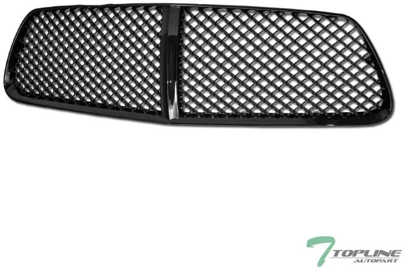 Photo 1 of Topline Autopart Black Mesh Front Hood Bumper Grill Grille ABS For 2011-2014 Dodge Charger LD