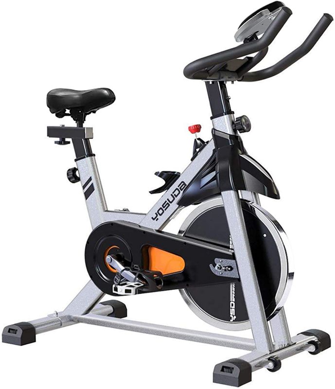 Photo 1 of YOSUDA Indoor Cycling Bike Stationary - Cycle Bike with Ipad Mount ?Comfortable Seat Cushion (Gray)