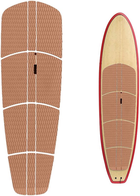 Photo 1 of Abahub 12 Piece Surf SUP Deck Traction Pad Premium EVA with Tail Kicker 3M Adhesive for Paddleboard Longboard Surfboard