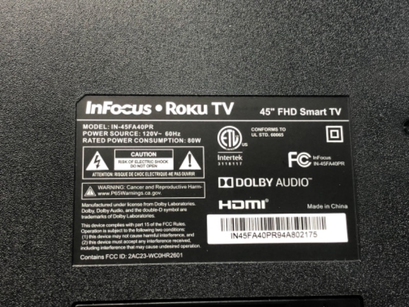 Photo 4 of InFocus Classic Series 45" Class Full HD Smart LED TV
