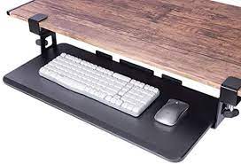 Photo 1 of HUANUO Large Clamp-On Keyboard Tray(31" x 11.8") - Under Desk Comfort Keyboard Drawer, Easy to Use with Sliding Under Desk Keyboard and Mouse Platform ?Black?
