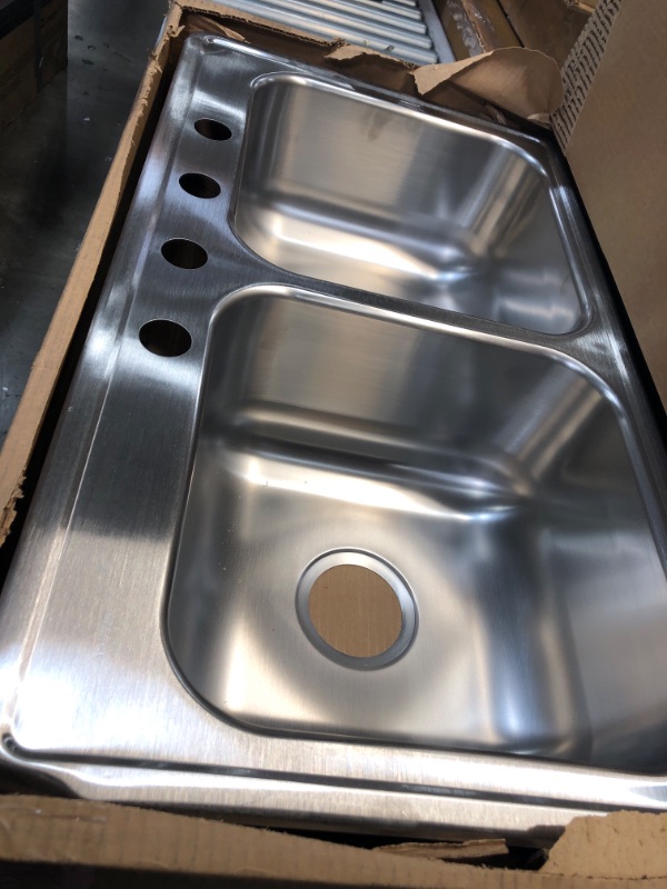 Photo 2 of Elkay DSE233194 Dayton Equal Double Bowl Drop-In Stainless Steel Sink