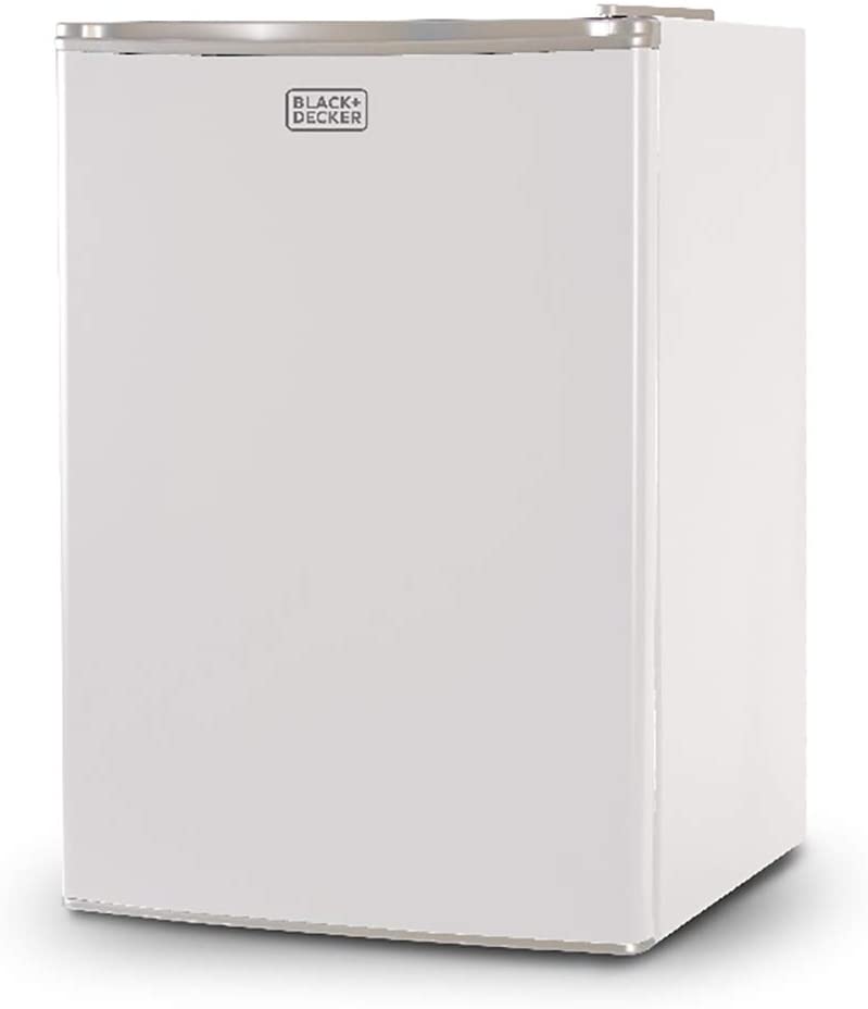 Photo 1 of ***PARTS ONLY*** BLACK+DECKER BCRK25W Compact Refrigerator Energy Star Single Door Mini Fridge with Freezer, 2.5 Cubic Ft., White
