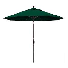 Photo 1 of 9' Round Aluminum Market Umbrella, Crank Lift,