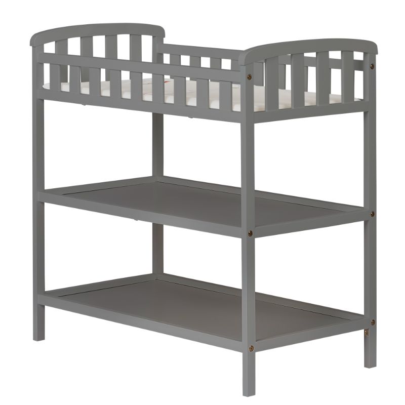 Photo 1 of Dream On Me Emily Changing Table in Steel Grey 36.5x20x39 Inch (Pack of 1)
