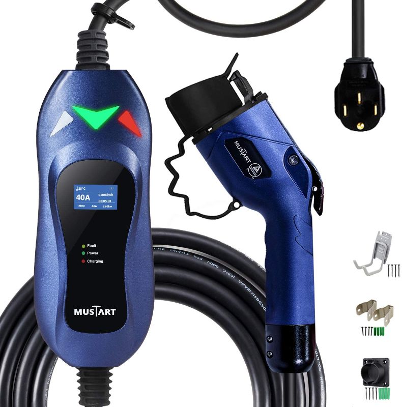 Photo 1 of MUSTART Level 2 Portable EV Charger (240 Volt, 25ft Cable, 40 Amp), Electric Vehicle Charger Plug-in EV Charging Station with NEMA 14-50P ?Update Version?
Amazon: B07H58ZD7S