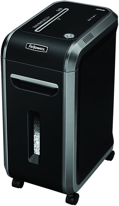 Photo 1 of Fellowes 4609001 Powershred 99Ms 14-Sheet Micro-Cut Heavy Duty Paper Shredder with Auto Reverse, Black/Dark Silver, 25.2" x 11.4" x 17.3"
Amazon: B009FFXVQQ