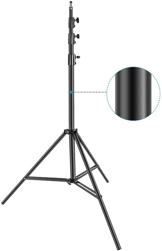 Photo 1 of Neewer Heavy-Duty Light Stand 13 Feet/4 Meters Spring Cushioned Aluminum Alloy Pro Photography Tripod Stand Photo Studio Adjustable Light Stand
