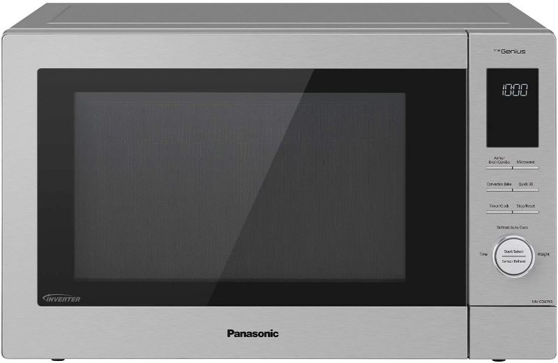 Photo 1 of Panasonic HomeChef 4-in-1 Microwave Oven with Air Fryer, Convection Bake, FlashXpress Broiler, Inverter Microwave Technology, 1000W, 1.2 cu ft with Easy Clean Interior - NN-CD87KS (Stainless Steel)