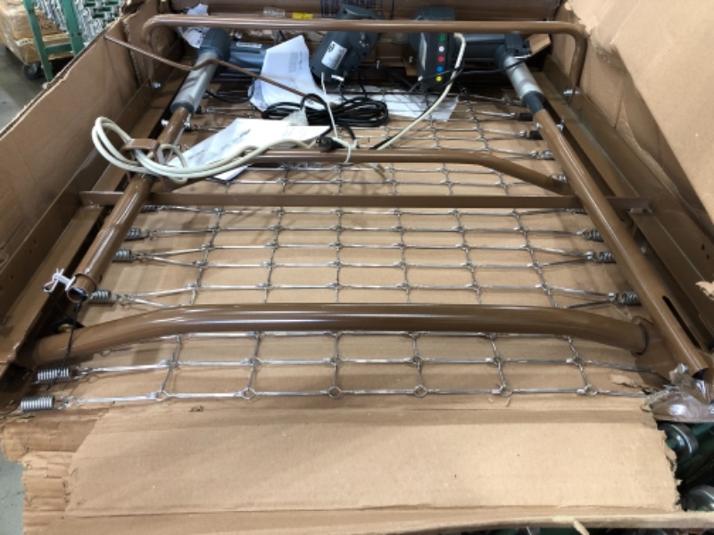 Photo 2 of (parts only sale; missing half of rack and foot/base boards) INVACARE full electric adjustable height homecare bed 91535638201 