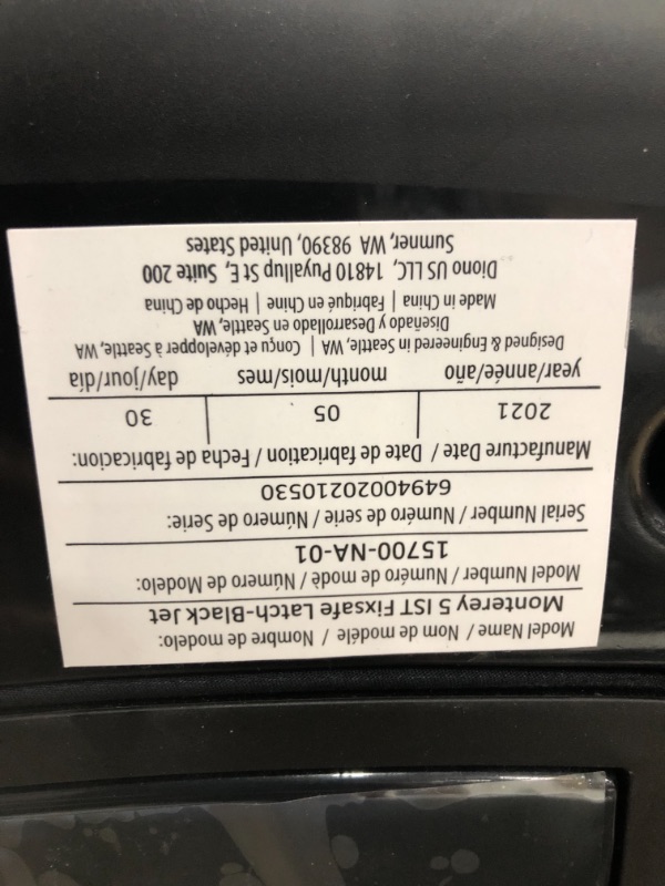 Photo 2 of DiONO Monterey 5iST FixSafe Latch High Back Booster Car Seat, Black Jet , 15x17.9x24.8 Inch (Pack of 1)
