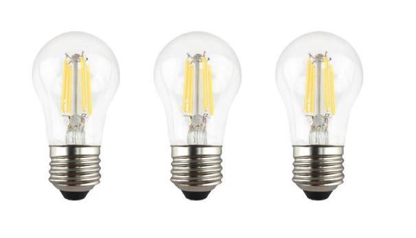 Photo 2 of FEIT ELECTRIC 26-Watt Equivalent PL Horizontal CFLNI 4-Pin Plug-in GX24Q-3 Base CFL Replacement LED Light Bulb, Cool White 4100K, ECOSMART 60-Watt Equivalent A15 Dimmable Clear Glass Filament LED Vintage Edison Light Bulb in Bright White (3-Pack) AND ECOS